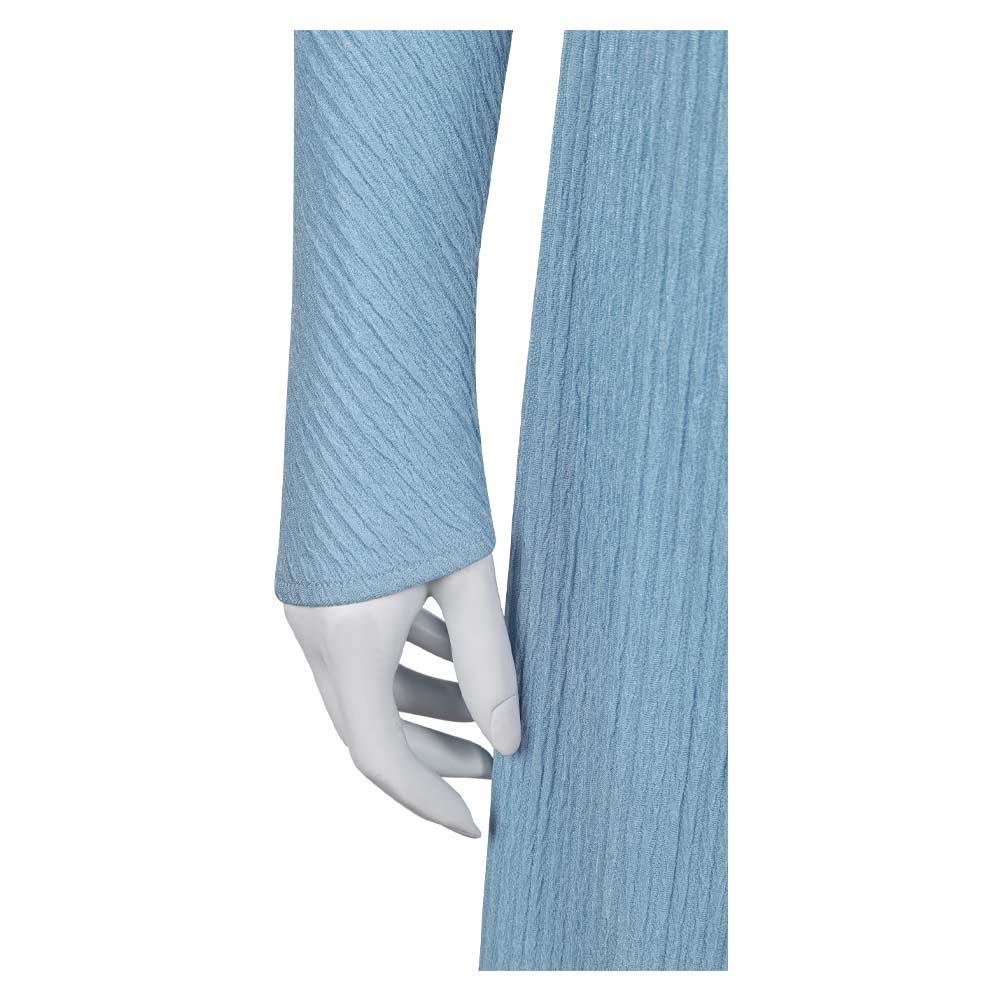 Attack of the Clones Padme Amidala Women Blue Low Back Gown Halloween Carnival Party Cosplay Costume