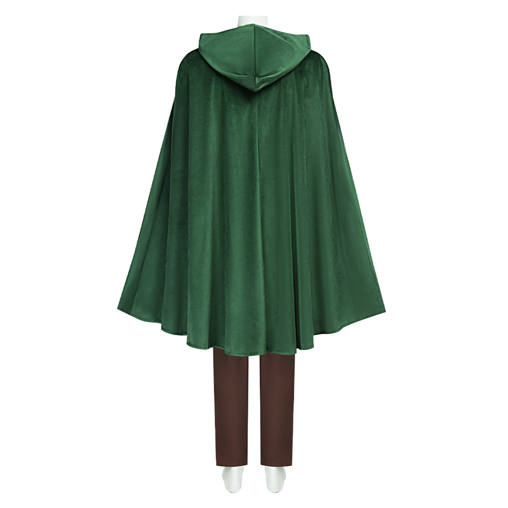 The Lord of the Rings Bilbo Baggins Green Cloak Halloween Carnival Party Cosplay Costume