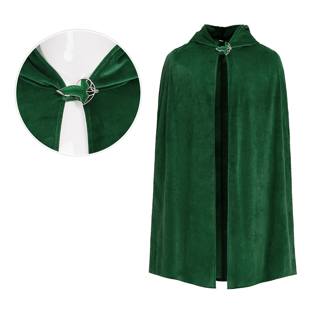 The Lord of the Rings Bilbo Baggins Green Cloak Halloween Carnival Party Cosplay Costume