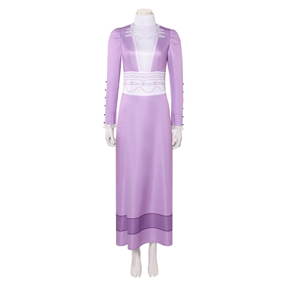 A Monster in Paris Lucille Purple Dress Halloween Carnival Party Cosplay Costume
