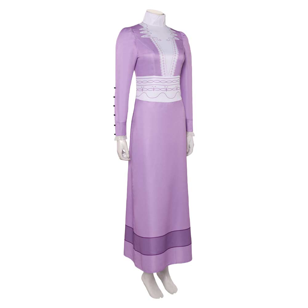 A Monster in Paris Lucille Purple Dress Halloween Carnival Party Cosplay Costume