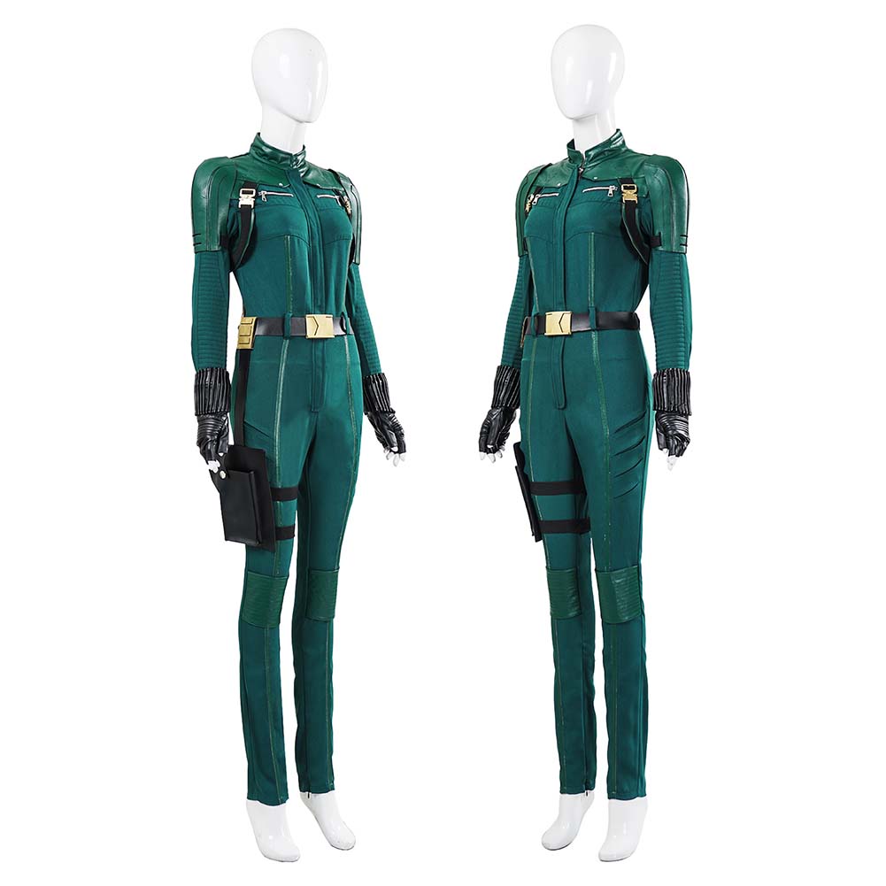 Thunderbolts(2025) Yelena Belova Women Green Jumpsuit Outfits Halloween Carnival Cosplay Costume