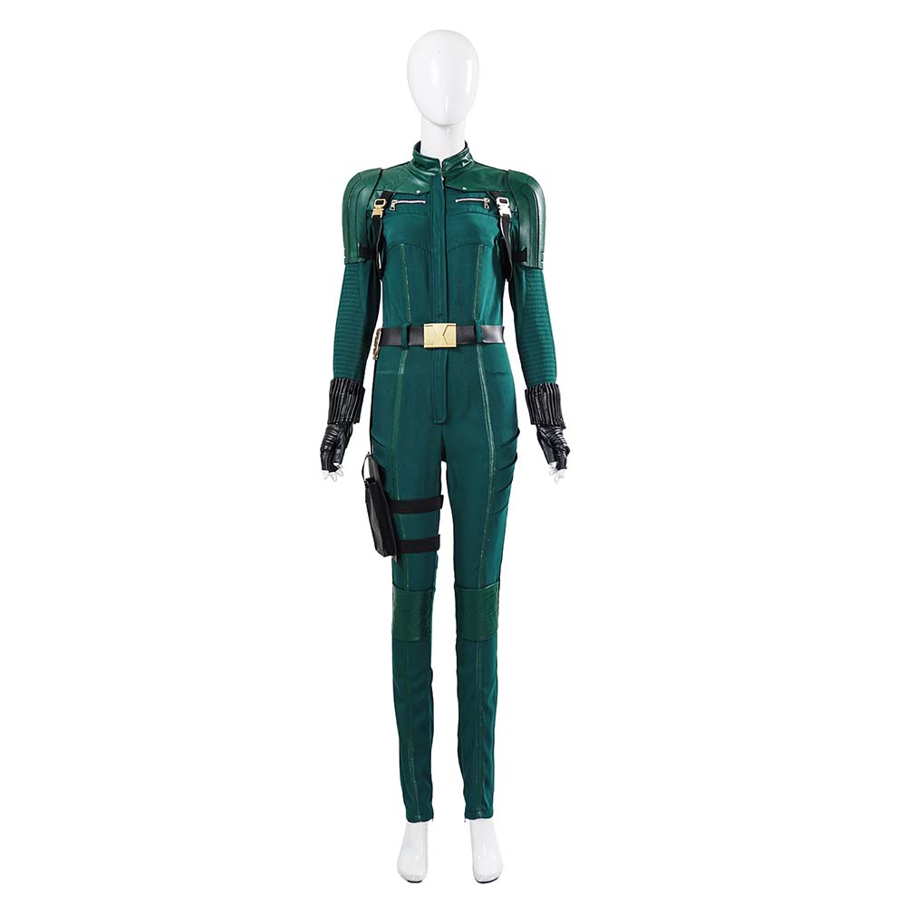 Thunderbolts(2025) Yelena Belova Women Green Jumpsuit Outfits Halloween Carnival Cosplay Costume