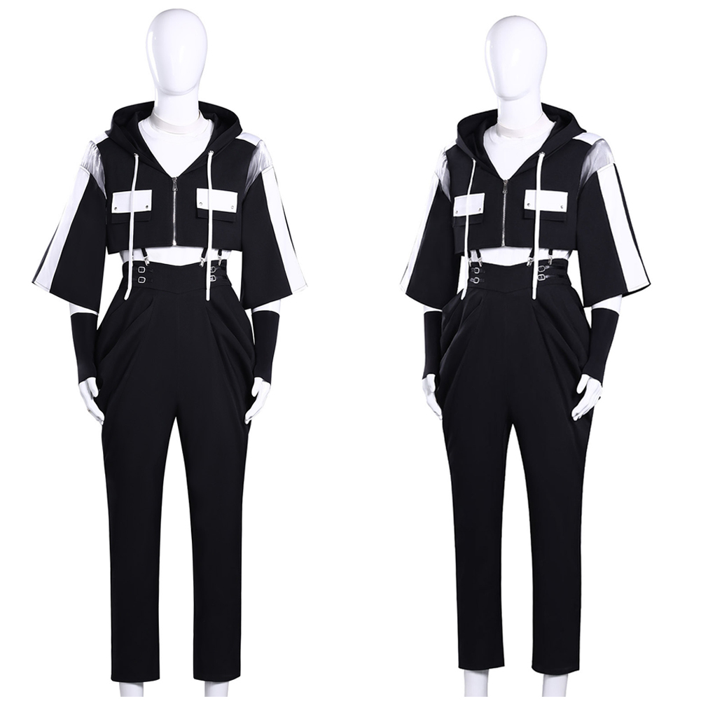 Tamon‘s B-Side Natsuki Ishibashi Black Suit Outfits Halloween Carnival Cosplay Costume