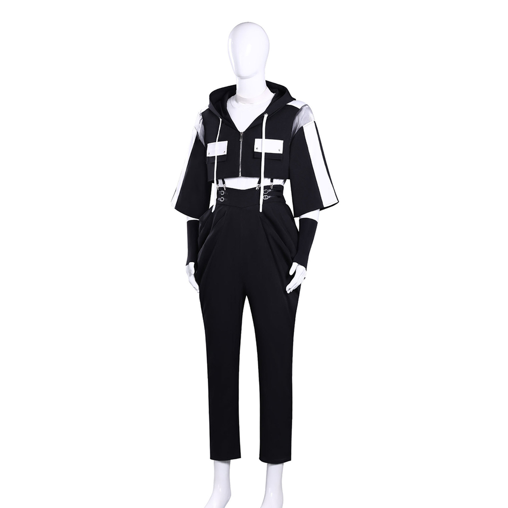 Tamon‘s B-Side Natsuki Ishibashi Black Suit Outfits Halloween Carnival Cosplay Costume