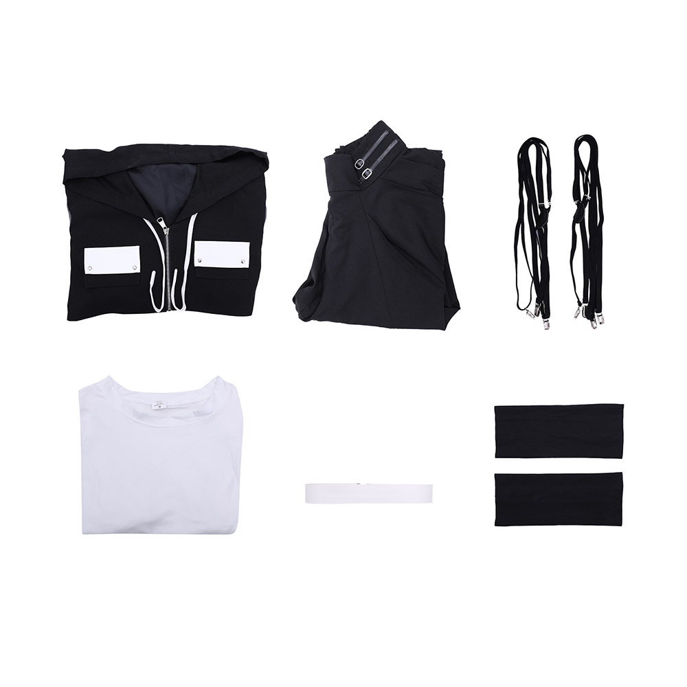 Tamon‘s B-Side Natsuki Ishibashi Black Suit Outfits Halloween Carnival Cosplay Costume