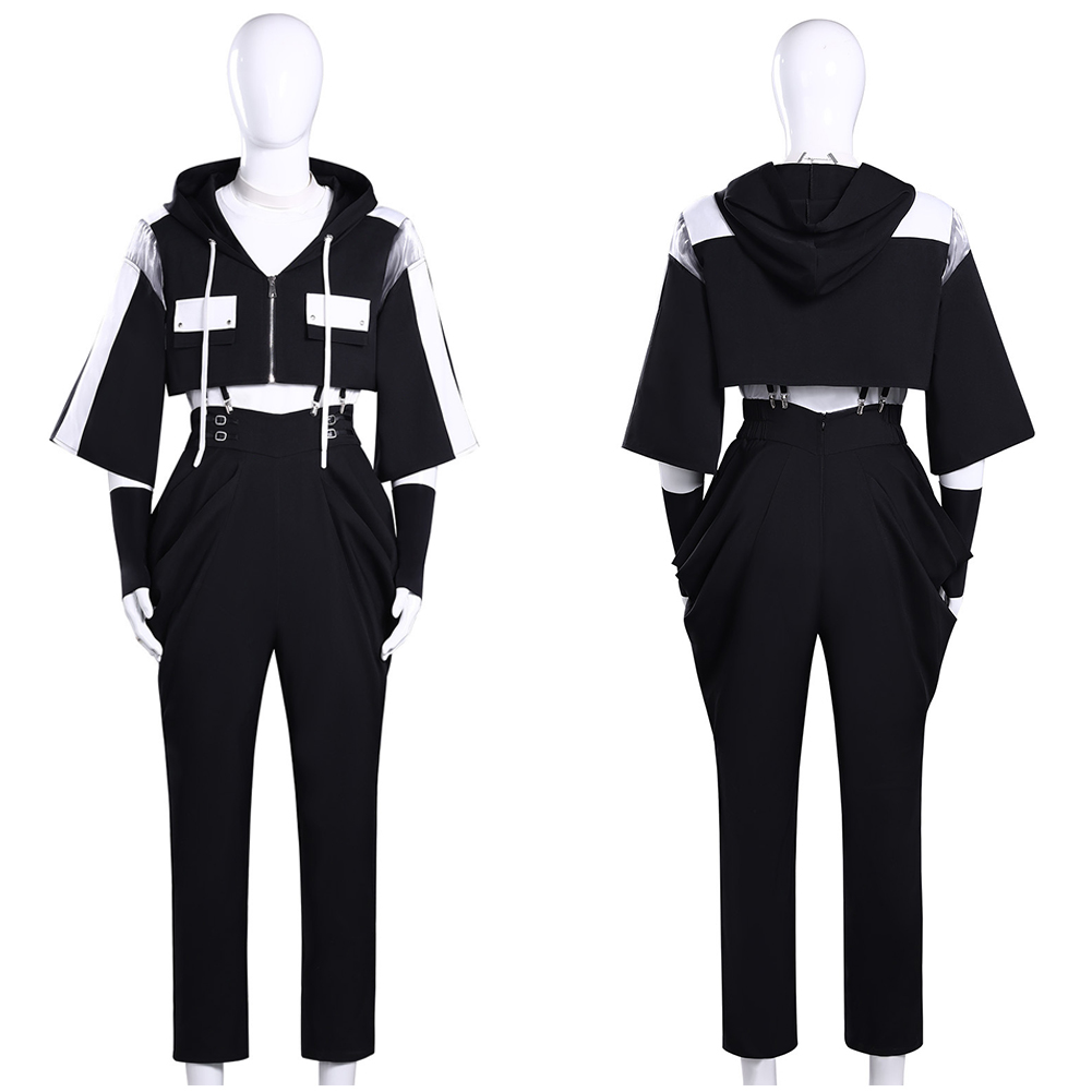 Tamon‘s B-Side Natsuki Ishibashi Black Suit Outfits Halloween Carnival Cosplay Costume