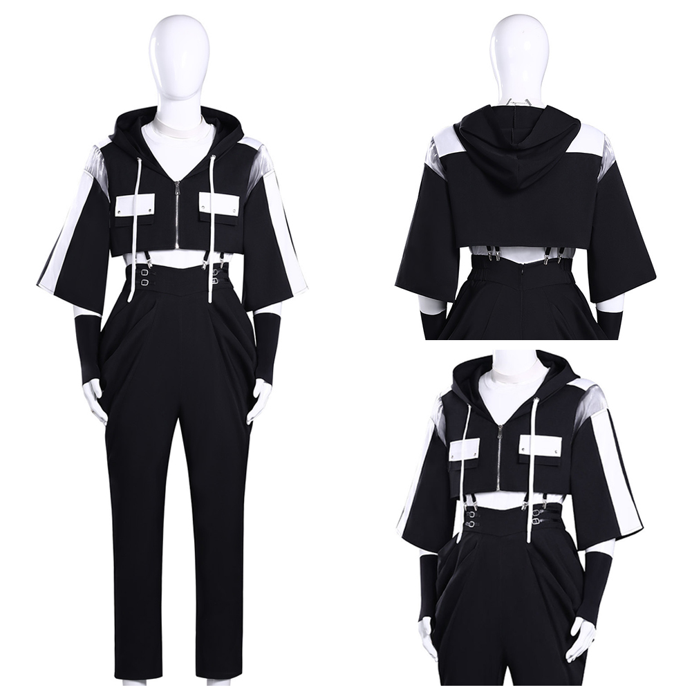 Tamon‘s B-Side Natsuki Ishibashi Black Suit Outfits Halloween Carnival Cosplay Costume