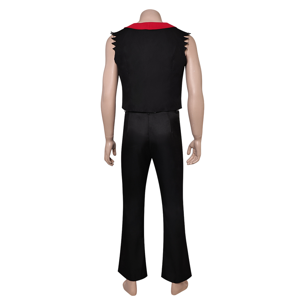 Helluva Boss Satan Black Top Pants Outfits Halloween Carnival Cosplay Costume