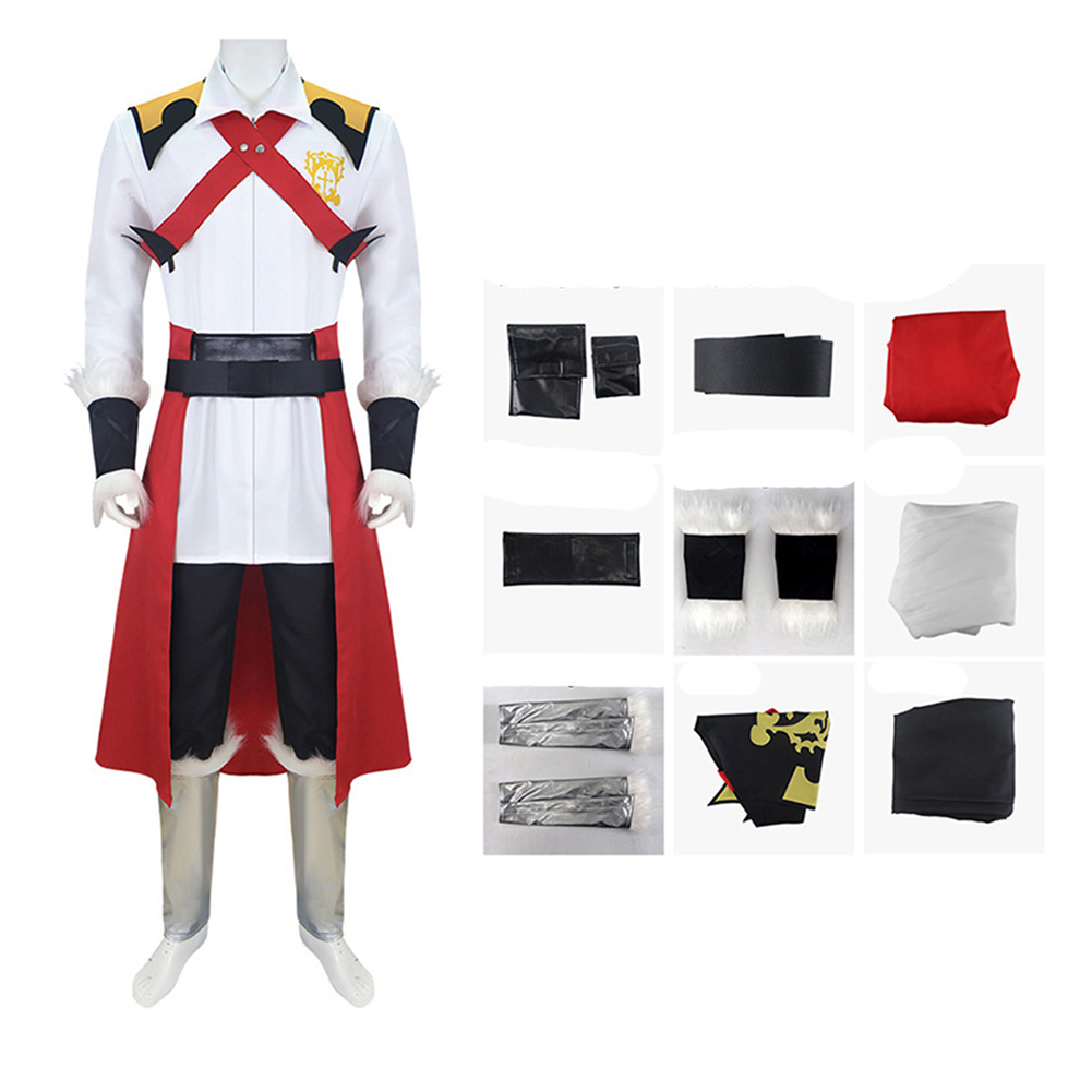 Castlevania Belmont Men White Unifrom Set Halloween Carnival Party Cosplay Costume