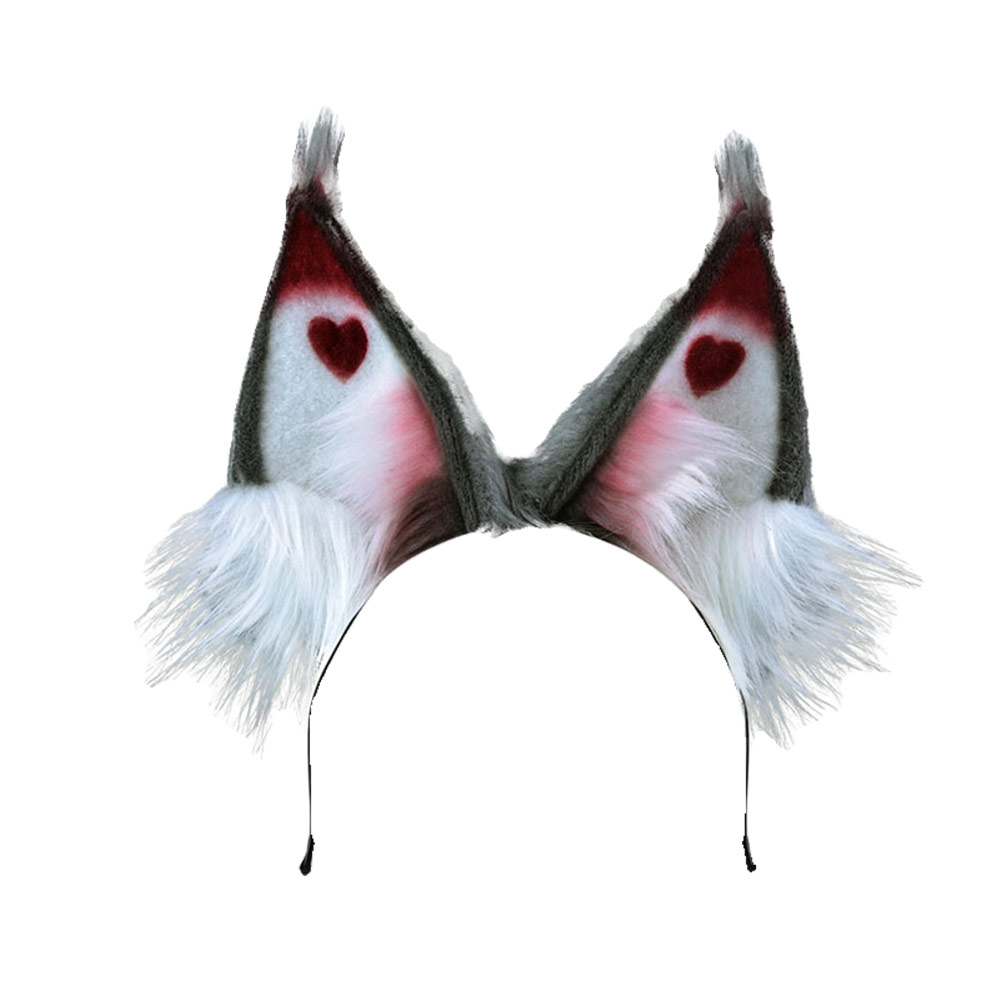 Hazbin Hotel (2024) Husk Furry Ears Headband Halloween Carnival Costume Accessories