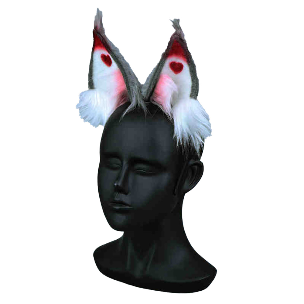 Hazbin Hotel (2024) Husk Furry Ears Headband Halloween Carnival Costume Accessories