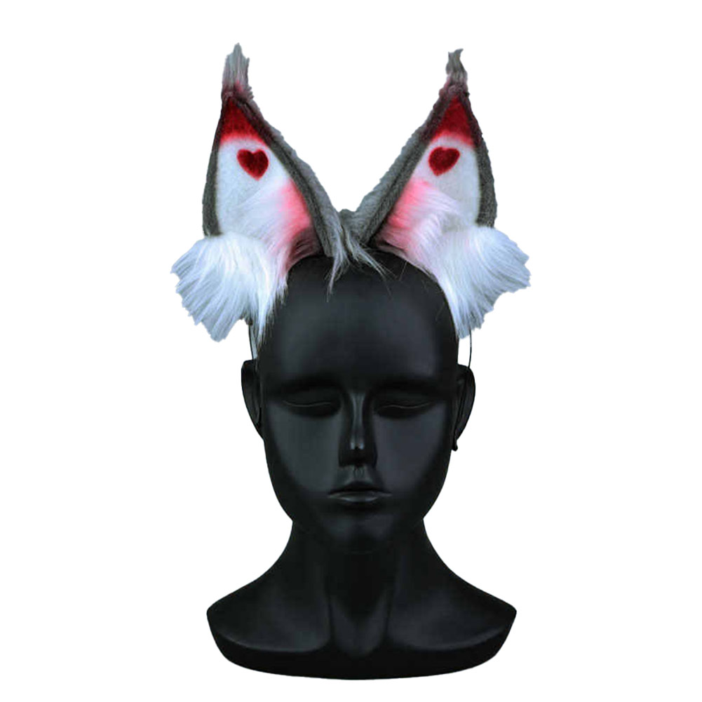 Hazbin Hotel (2024) Husk Furry Ears Headband Halloween Carnival Costume Accessories
