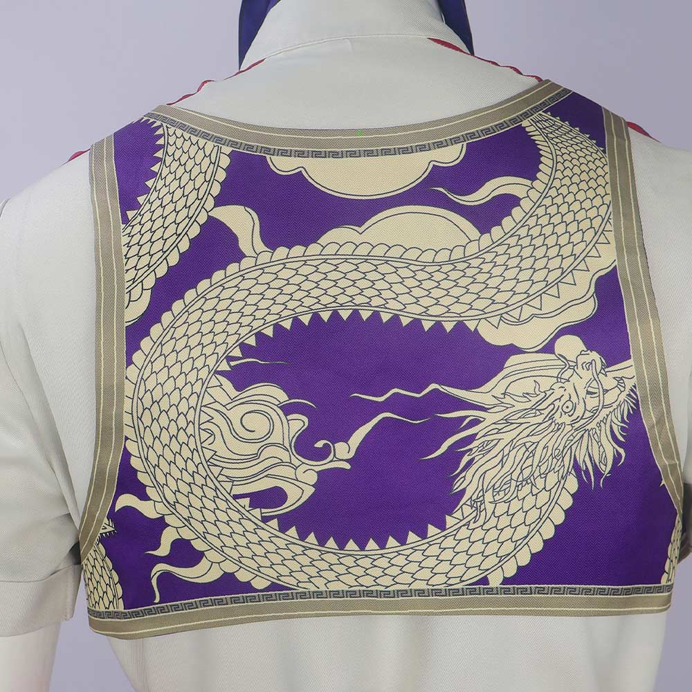 Mortal Kombat Fire God Liu Kang Gray Outfit Halloween Carnival Cosplay Costume