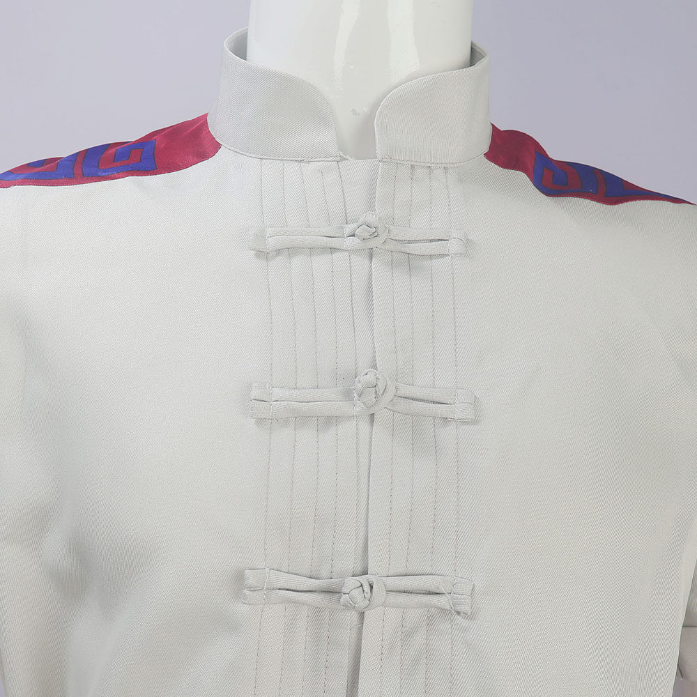 Mortal Kombat Fire God Liu Kang Gray Outfit Halloween Carnival Cosplay Costume