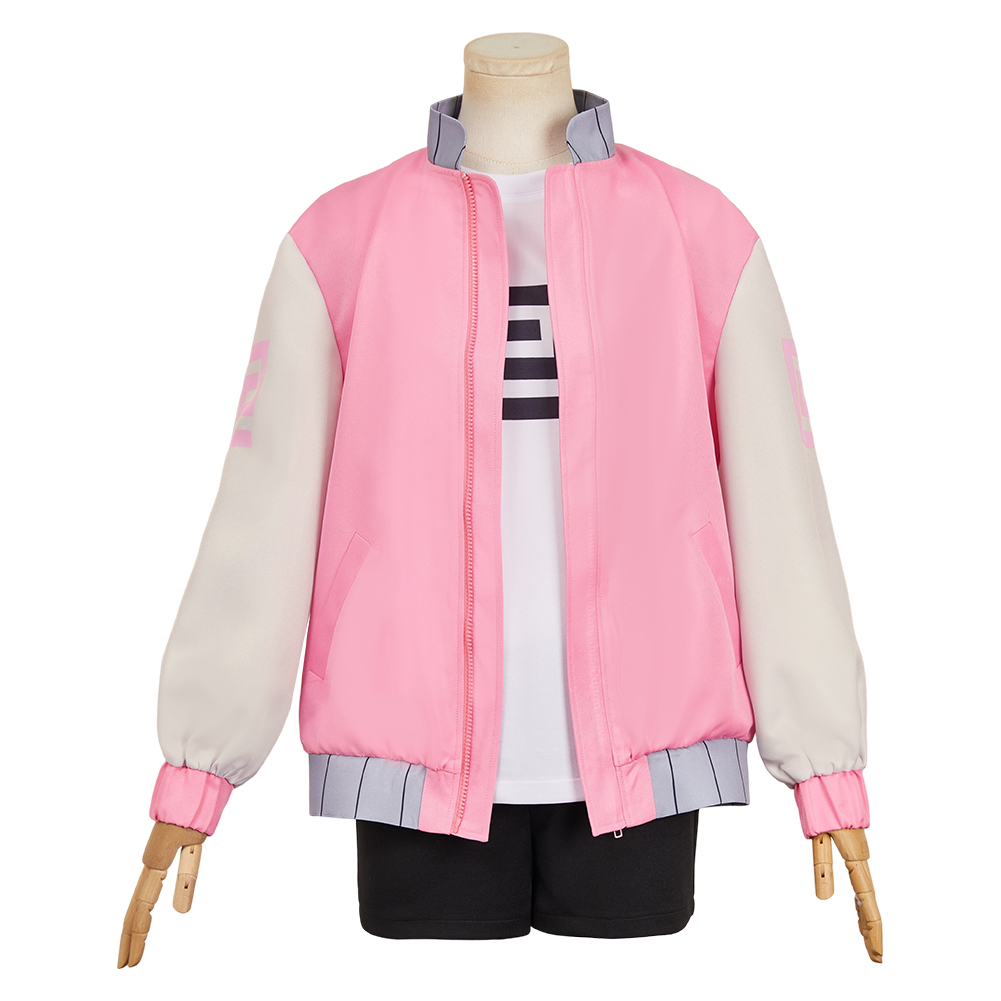 SAKAMOTO DAYS (2025) Lu Shaotang Pink Jacket Outfits Halloween Carnival Cosplay Costume