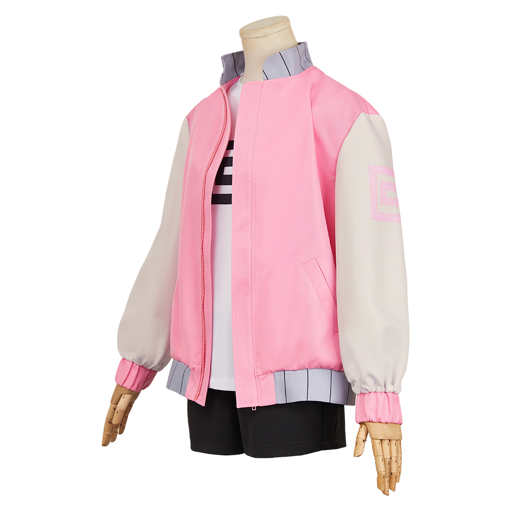 SAKAMOTO DAYS (2025) Lu Shaotang Pink Jacket Outfits Halloween Carnival Cosplay Costume
