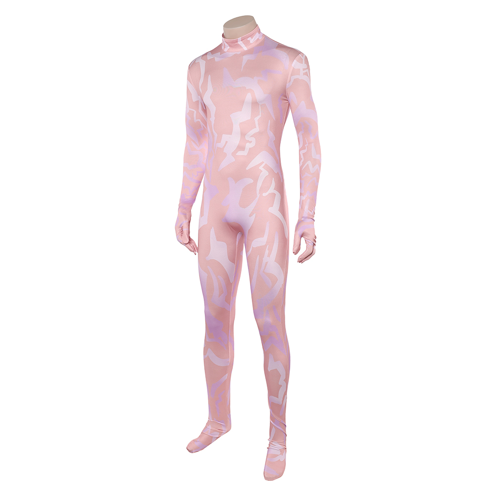 Kpop Demon Hunters Jinu Demonic Pattern Men Jumpsuit Halloween Carnival Party Cosplay Costume