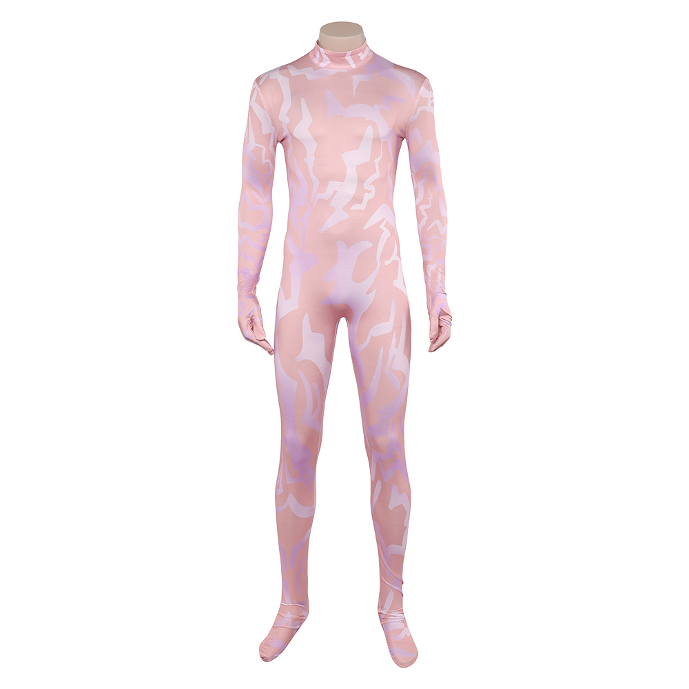 Kpop Demon Hunters Jinu Demonic Pattern Men Jumpsuit Halloween Carnival Party Cosplay Costume