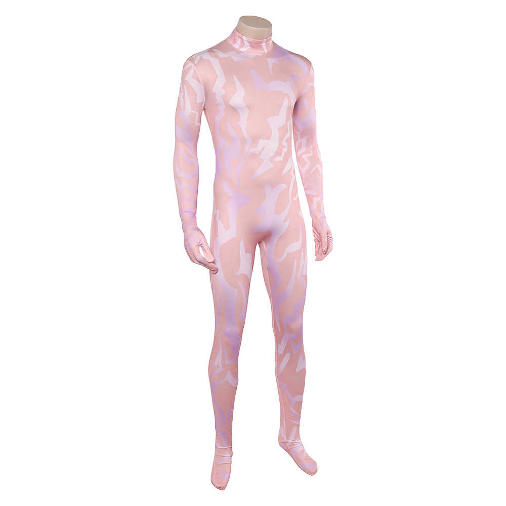 Kpop Demon Hunters Jinu Demonic Pattern Men Jumpsuit Halloween Carnival Party Cosplay Costume