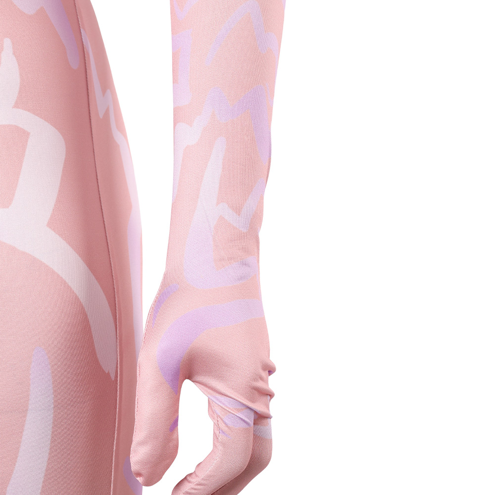 Kpop Demon Hunters Jinu Demonic Pattern Men Jumpsuit Halloween Carnival Party Cosplay Costume