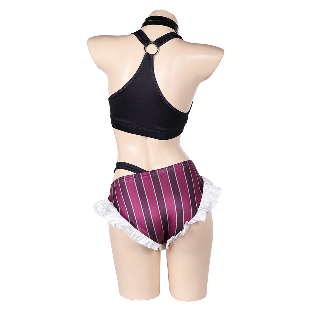 Arcane: League of Legends Jinx Swimsuit 2 Pcs Outfits Halloween Carnival Cosplay Costume