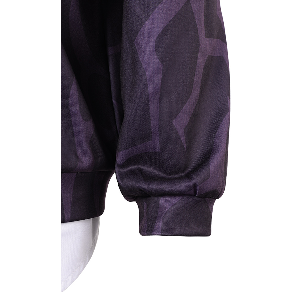 Kpop Demon Hunters Baby Saja Demonic Pattern Shirt Hat Set Halloween Carnival Party Cosplay Costume