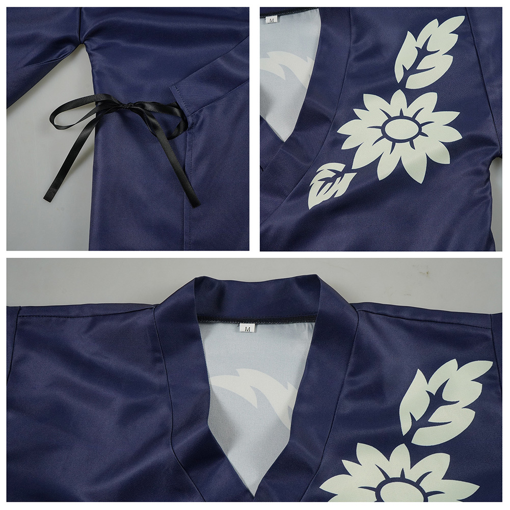 Cosmic Princess Kaguya Kaguya Women Blue Kimono Outfits Halloween Carnival Cosplay Costume