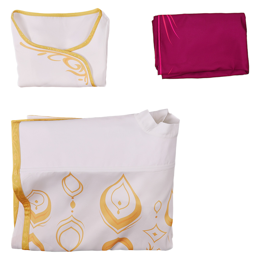 Spellbound (2024) Princess Ellian Kids Children White Dress Outfits Halloween Carnival Cosplay Costume