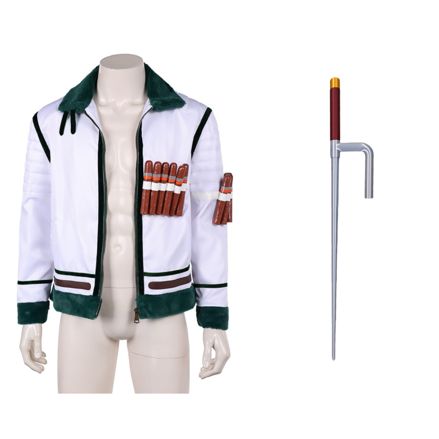 Smoker White Coat Outfits Halloween Carnival Cosplay Costume