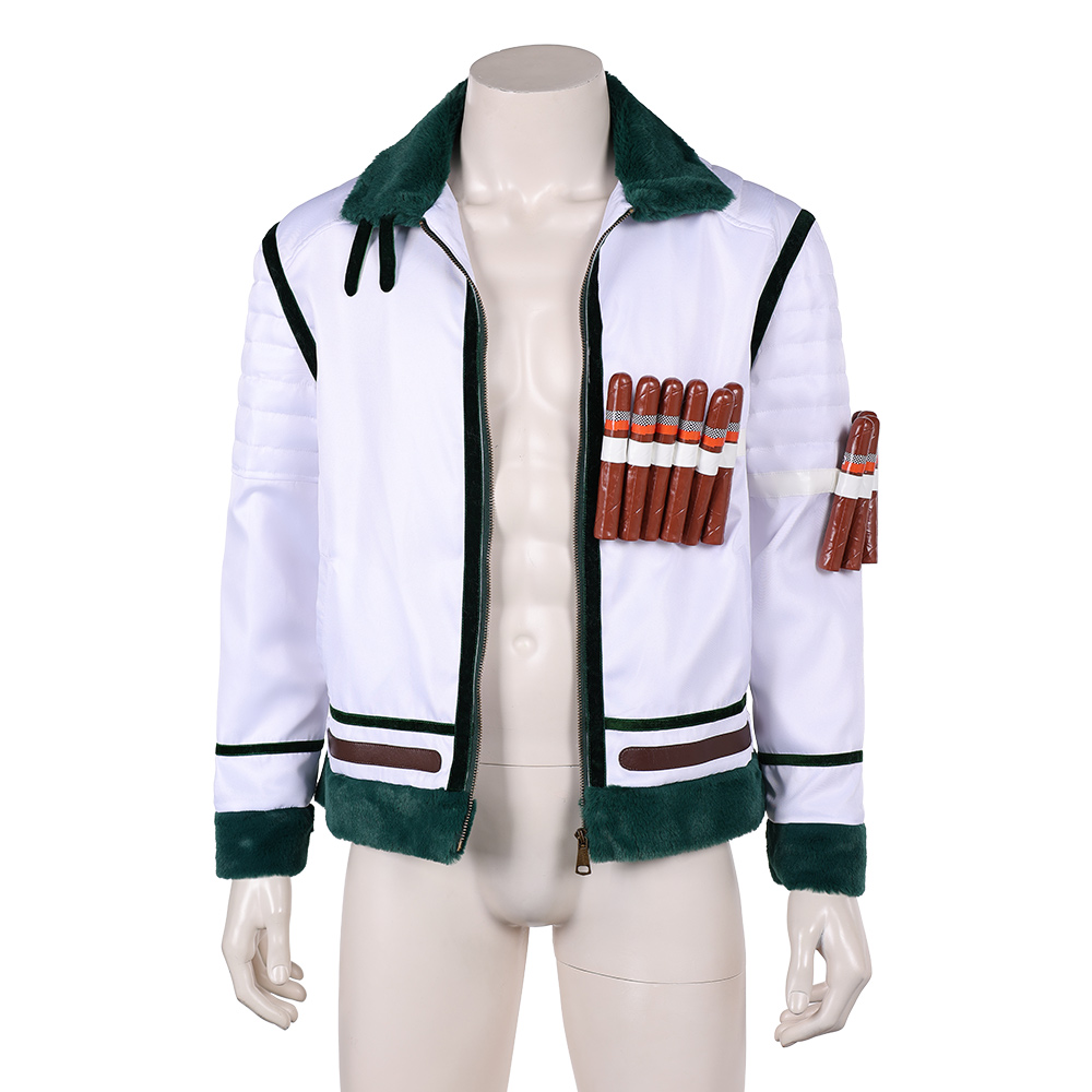 One Piece Live-Action Smoker White Coat Outfits Halloween Carnival Cosplay Costume