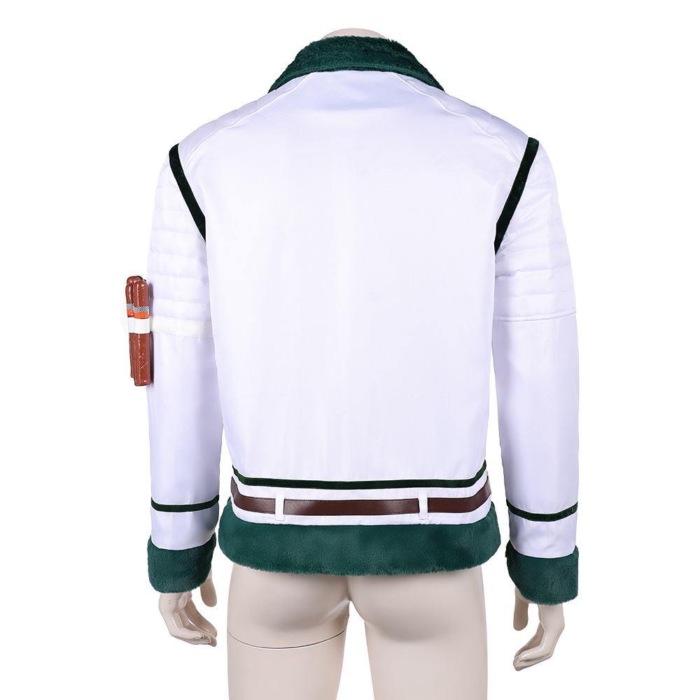 One Piece Live-Action Smoker White Coat Outfits Halloween Carnival Cosplay Costume