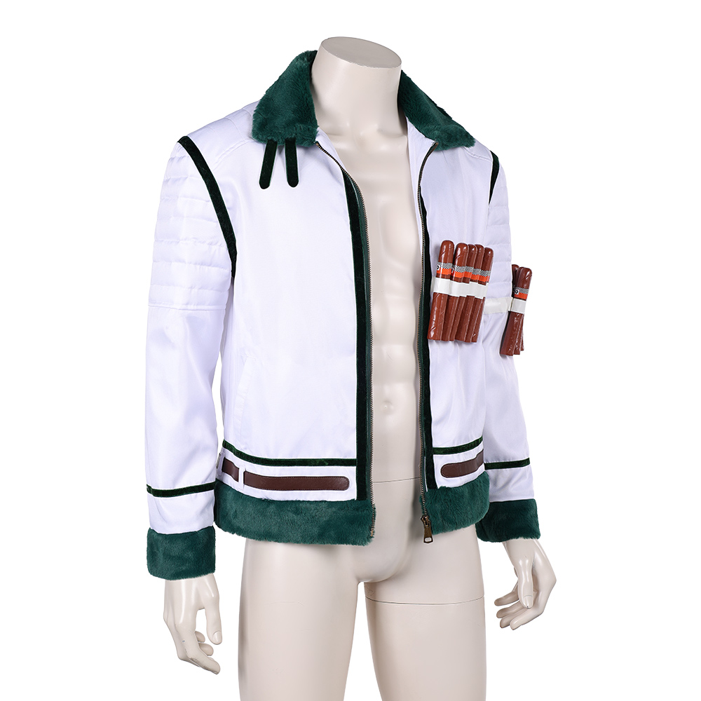 One Piece Live-Action Smoker White Coat Outfits Halloween Carnival Cosplay Costume