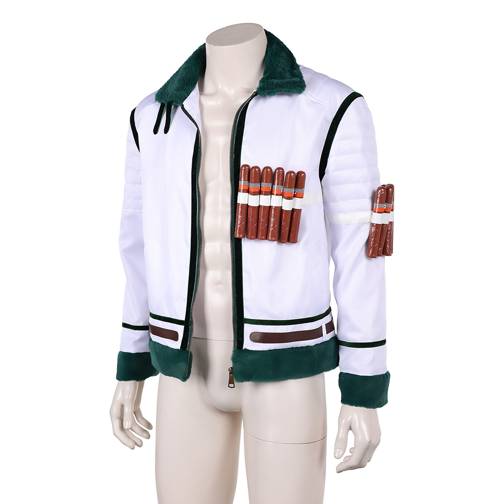 One Piece Live-Action Smoker White Coat Outfits Halloween Carnival Cosplay Costume