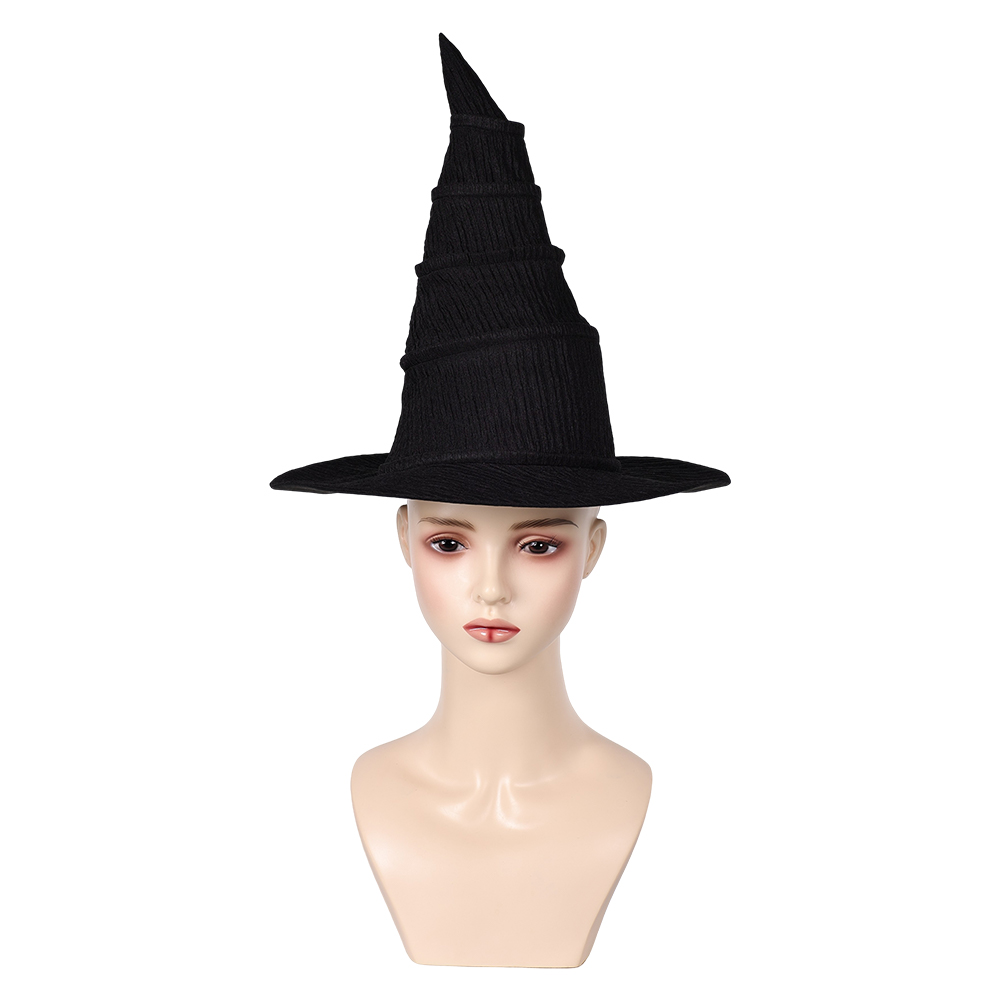 Wicked (2024) Elphaba Witch Bubble Sleeve Dress Outfits Halloween Carnival Suit Cosplay Costume