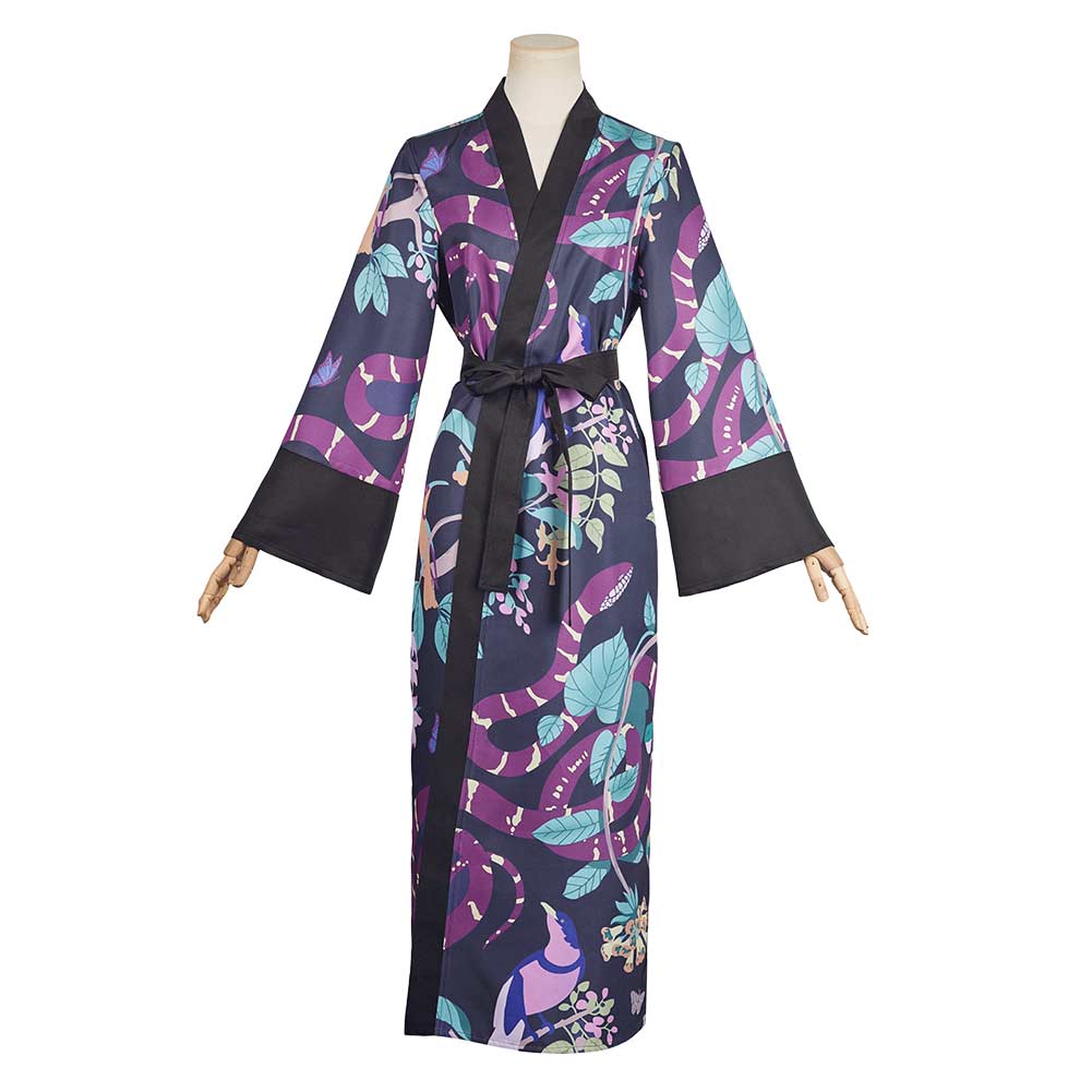 Agatha All Alone(2024) Agatha Harkness Printed Robe Outfits Halloween Carnival Cosplay Costume