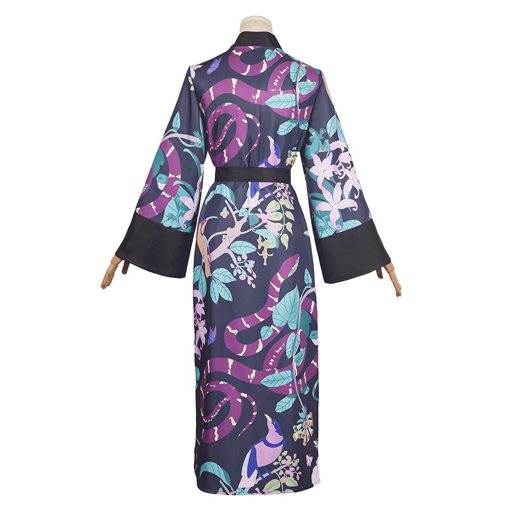 Agatha All Alone(2024) Agatha Harkness Printed Robe Outfits Halloween Carnival Cosplay Costume