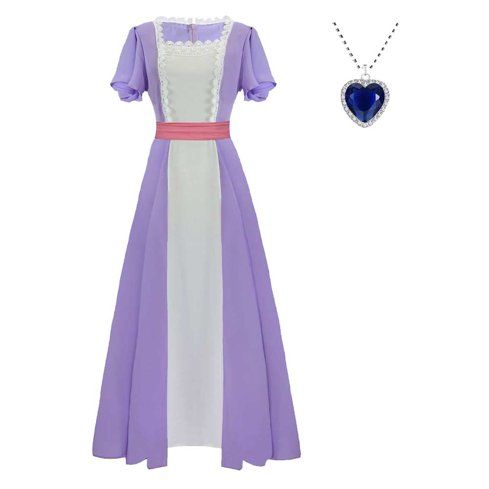 Titanic Rose Purple Dress Outfits Halloween Carnival Cosplay Costume