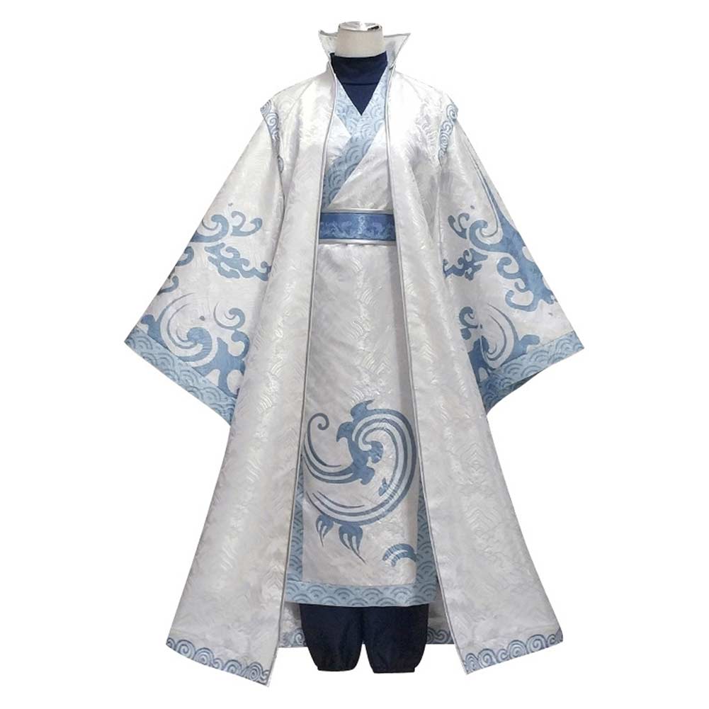 Ne Zha 2 (2025) Ao Bing Kids Children White Hanfu Outfits Halloween Carnival Cosplay Costume