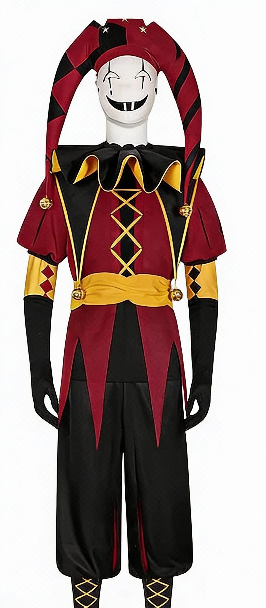 The Freak Circus Pierrot Outfit Halloween Carnival Cosplay Costume
