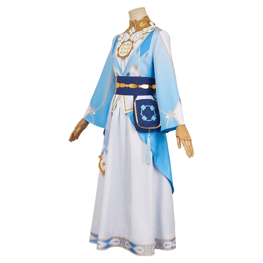 Genshin Impact Lumine Knight of Flowers Outfits Halloween Carnival Cosplay Costume