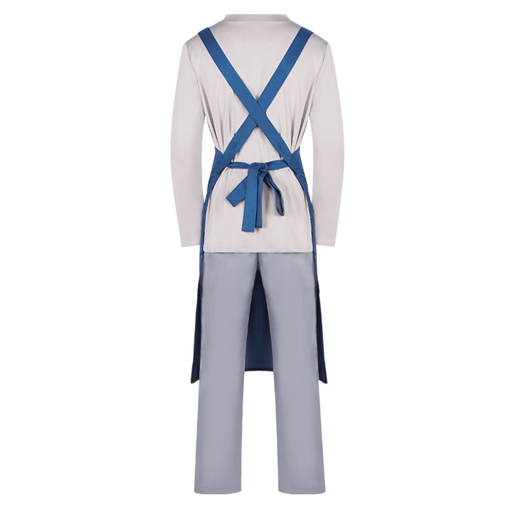 Nyaight of the Living Cat Jiu Naqi Men Top Pants Apon Set Halloween Carnival Party Cosplay Costume