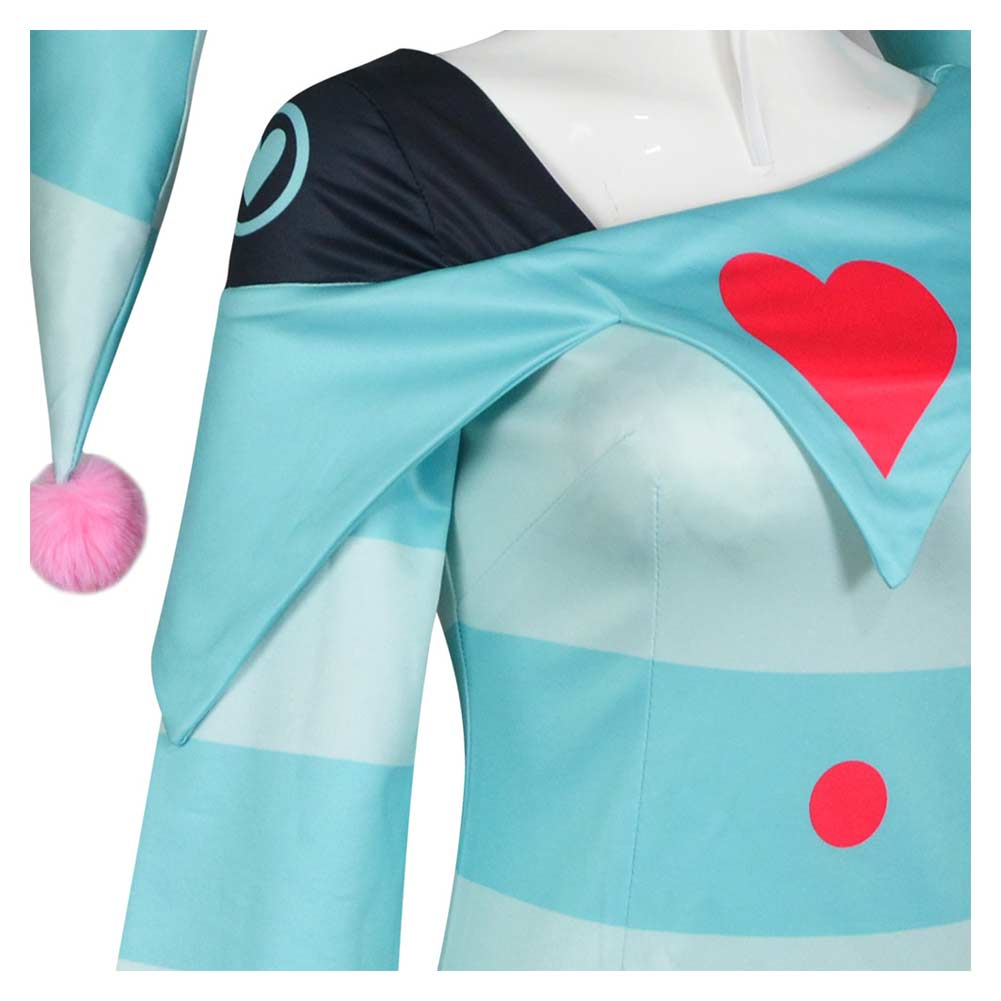 Helluva Boss Fizzarolli Green Outfits Fullset Halloween Carnival Cosplay Costume