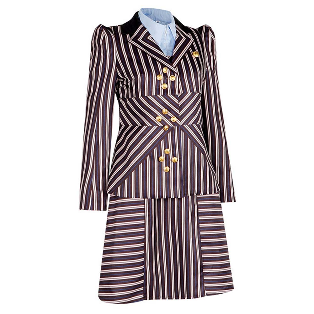 Wicked (2024) Elphaba Strip Uniform Outfits Halloween Carnival Cosplay Costume
