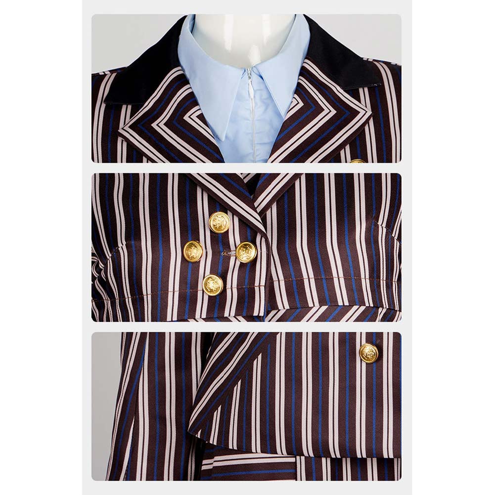 Wicked (2024) Elphaba Strip Uniform Outfits Halloween Carnival Cosplay Costume