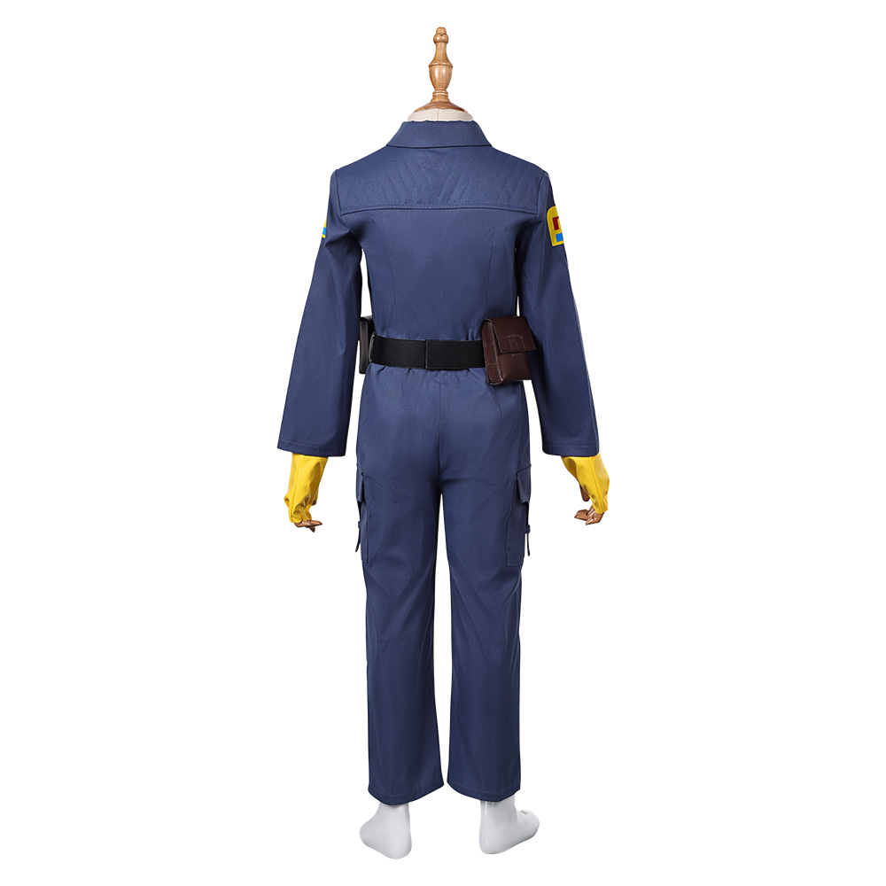 Skeleton Crew (2024) KB Kids Children Blue Jumpsuit Halloween Carnival Cosplay Costume