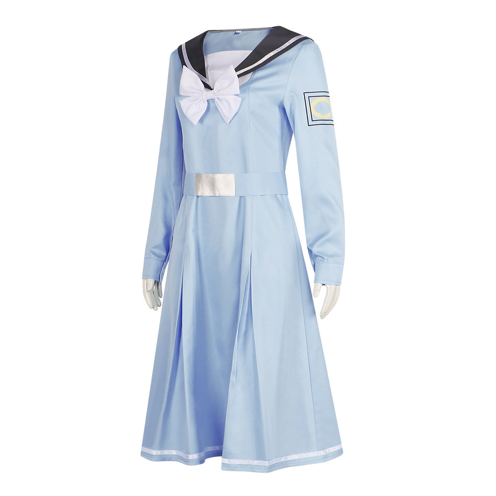 The Colors Within Totsuko Higurashi Blue JK Uniform Outfits Halloween Carnival Cosplay Costume