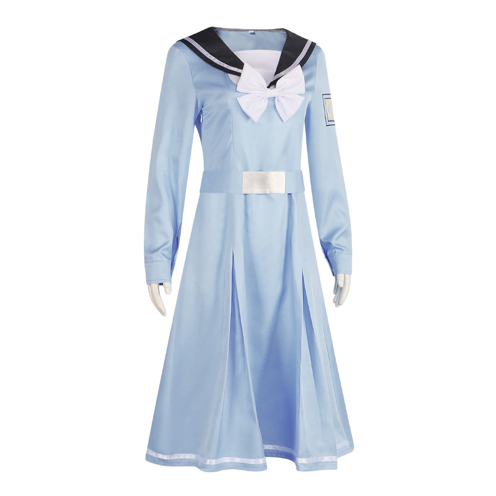 The Colors Within Totsuko Higurashi Blue JK Uniform Outfits Halloween Carnival Cosplay Costume