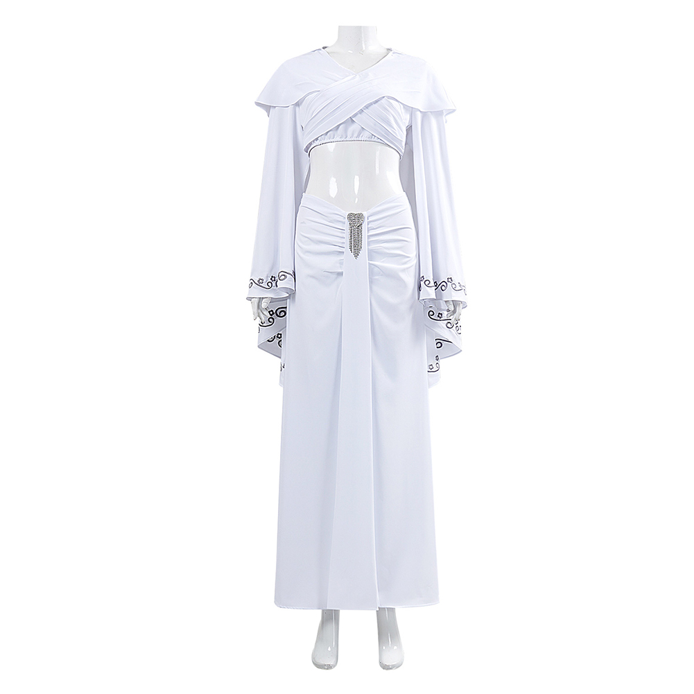 SW Padmé Amidala White Dress Outfits Halloween Carnival Cosplay Costume
