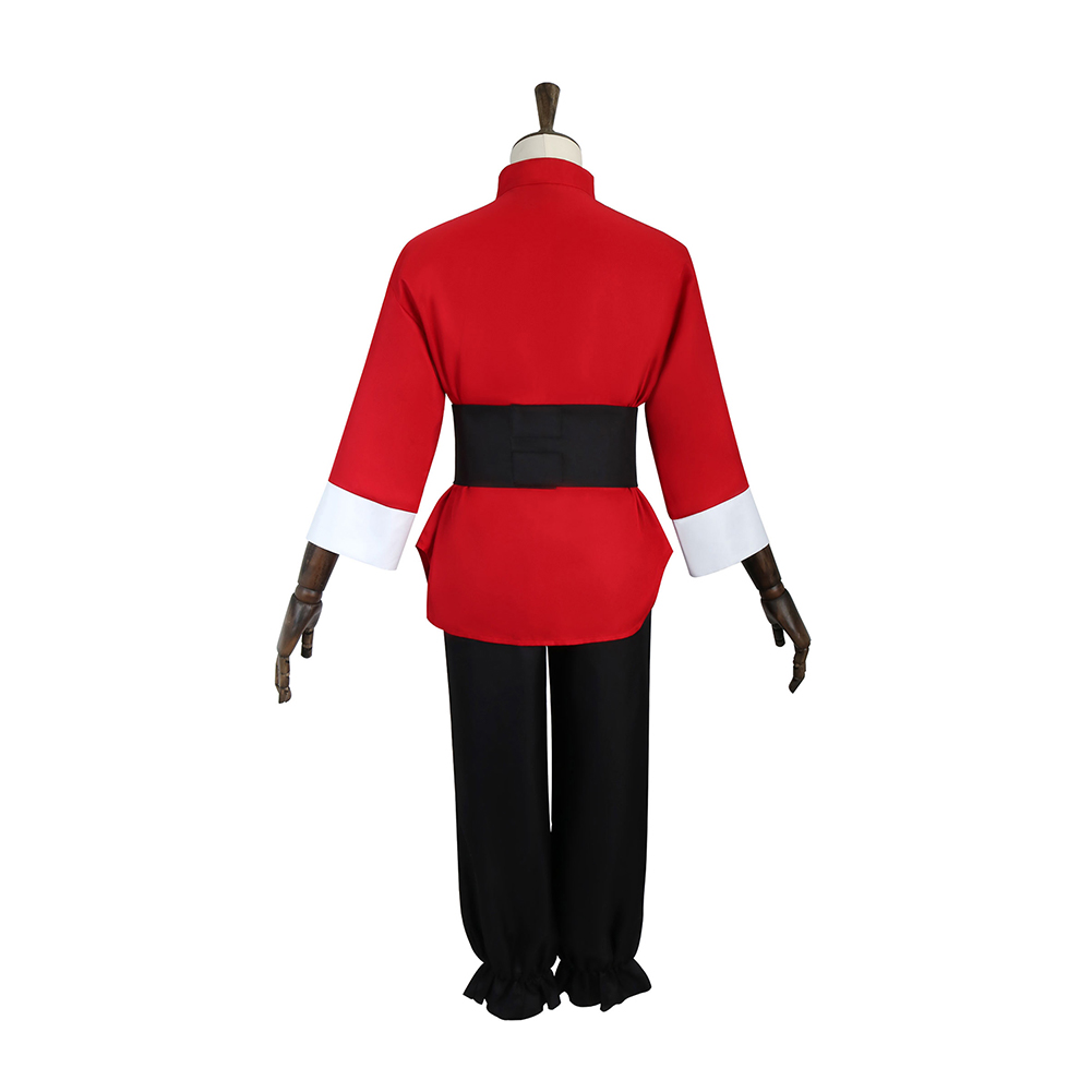Ranma 1/2 Saotome Ranma Red Chinese Kunfu Outfits Halloween Carnival Party Cosplay Costume